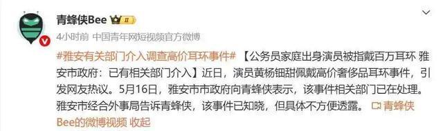 耳环引全网破案！父亲公务员履历被扒PG麻将胡了网站入口黄杨钿甜天价(图7)
